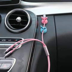 Imagen de X6 Organizador Soporte De Cable Estilo Animales Adhesivo