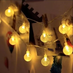 Luces Bolitas 28 Led Guirnalda Calida 5 Mts A Pilas Transpar en internet