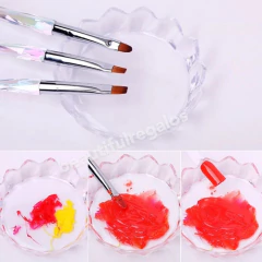 Plato Bandeja Porta Strass Cristales Porta Pinceles Uñas - tienda online