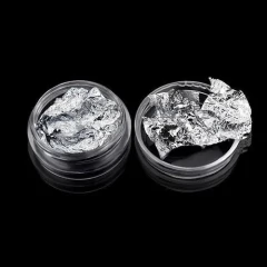 Papel Metalizado X2 Para Decoración De Uñas Foil Oro Plata - comprar online