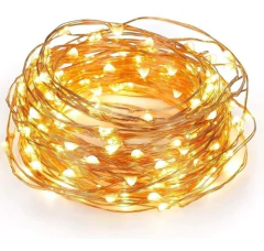 Guirnalda Hilo Alambre Cobre Microled 30leds Pilas 3mts Deco - M&Q REGALOS
