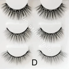 Pestañas 3 Pares Magnéticas + Delineador C/iman Y Aplicador - M&Q REGALOS