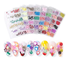 Decoración De Uñas Apliques Frutas Flores Caritas Strass - comprar online