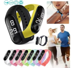 Imagen de Reloj Pulsera Táctil Digital Led Silicona Para Niños Y Niñas