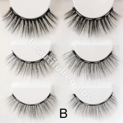 Imagen de Pestañas 3 Pares Magnéticas + Delineador C/iman Y Aplicador