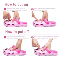 Kit X6 Pins Pines Adornos Para Zuecos Gomones Croks en internet