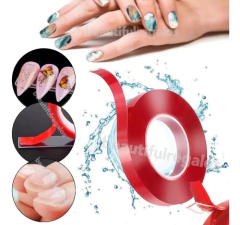 Cinta Doble Faz Transparente Bifaz Para Uñas Manicuria
