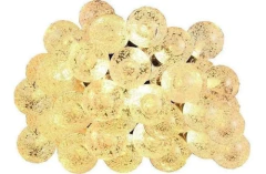 Luces Bolitas 28 Led Guirnalda Calida 5 Mts A Pilas Transpar - comprar online