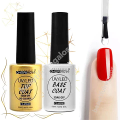 Base Coat Y Top Coat Cherimoya Esmalte Semipermanent Classic