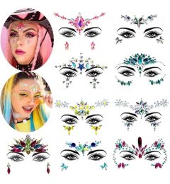 Imagen de Strass Stickers Cristales Autoadhesivos Faciales Tatto