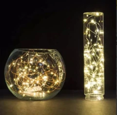 Guirnalda Hilo Alambre Cobre Microled 30leds Pilas 3mts Deco - comprar online