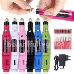 Set Torno Uñas Manicuria Pedicura Eléctrico Fresa Profesiona - comprar online