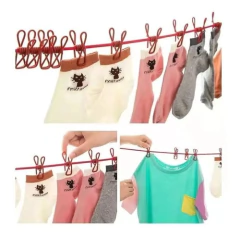 Tender Soga Con 12 Broches Ropa Para Balcon Colgante en internet