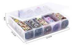 Set De Papel Foil X10 Diseños Surtidos Para Uñas Decoracion - comprar online