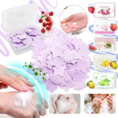 Jabon En Laminas Portatil Con Caja Jabonera Desinfeccion