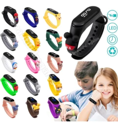 Reloj Pulsera Táctil Digital Led Silicona Para Niños Y Niñas