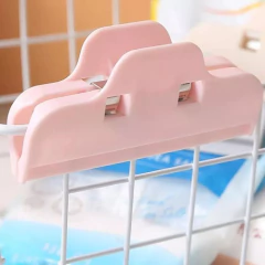 2 Broches Clips Cierra Bolsas Paquete Plastico Gancho Cocina en internet