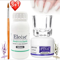 Kit Uñas Esculpidas Monómero+ Pincel + Polímero+ Dappen