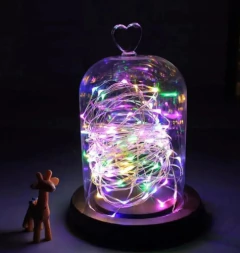 Guirnalda Hilo Alambre Cobre Microled 30leds Pilas 3mts Deco - M&Q REGALOS