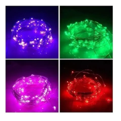 Guirnalda Hilo Alambre Cobre Microled 30leds Pilas 3mts Deco - M&Q REGALOS