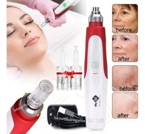 Dermapen Mym Tratamiento Belleza Facial + 2 Cartucho Inalamb
