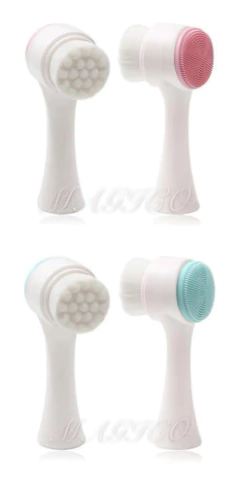 Imagen de Cepillo Limpiador Facial Doble Cara De Silicona Manual