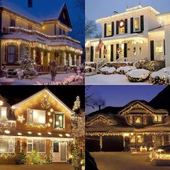 Imagen de Guirnaldas Lluvia Luz Led Luces Con Enchufe Navidad