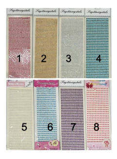 Strass Gemas Autoadhesiva Para Cara Cuerpo Varias Medidas - comprar online