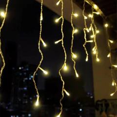 Guirnaldas Lluvia Luz Led Luces Con Enchufe Navidad en internet