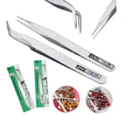 Pinza De Bruselas Curva Para Decoracion Uñas Strass Oferta en internet