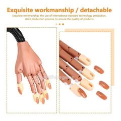 Mano De Practica Articulada Con Soporte Uñas Esculpidas en internet
