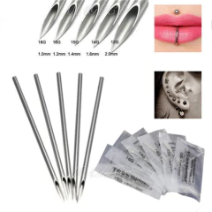 Aguja Para Piercings Nariz, Oreja, Ombligo, Labios, Cejas en internet