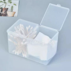Organizador Porta Hisopos Wipes Manicuria 2 Divisiones Tapa - M&Q REGALOS