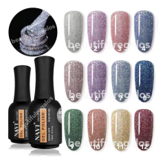 Esmalte Semipermanente Starshine Con Glitter Navi 15ml Gel