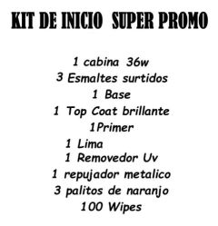 Kit Inicial Manicuria Gel Esmalte Removedor Cabina Led/ Uv - comprar online