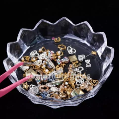 Plato Bandeja Porta Strass Cristales Porta Pinceles Uñas en internet
