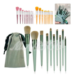 Set 10 Brochas De Maquillaje Profesional + Estuche