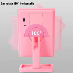 Imagen de Espejo Luz Led Touch Screen Para Maquillaje Con Pie 4 Luces