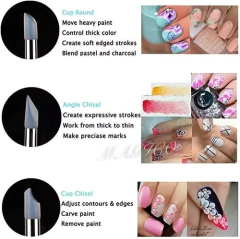 Set X5 Dotting Pincel De Silicona Mediano Modelado Esculpido en internet