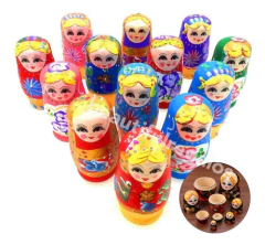 Muñeca Mamushka Muñeca Rusa 5 Piezas Decoración Hogar - comprar online