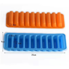 Molde De Silicona Barrita Cubetera En Barra 10 Cavidades - M&Q REGALOS