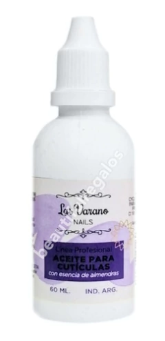 Aceite Para Cutículas Gotero Las Varano 60 Ml