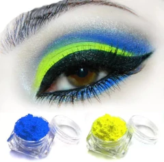 Polvo Fluorecente Uñas Y Maquillaje Make Up X 6 Colores - tienda online
