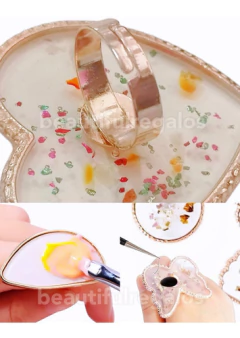 Anillo Mezclador Esmalte Uñas Pestañas Acuarella Maquillaje - comprar online