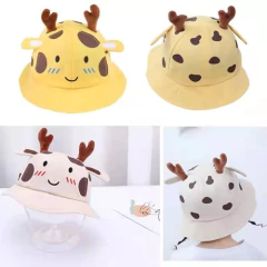 Gorro Para Chicos Piluso Estampado Con Cuernitos Jirafa - tienda online