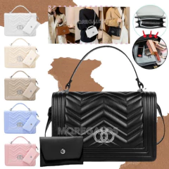 Cartera Bandolera Eco Cuero Bolso De Mano Mujer Importada - tienda online