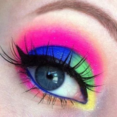 Polvo Fluorecente Uñas Y Maquillaje Make Up X 6 Colores en internet