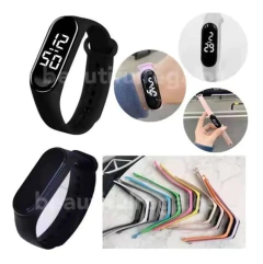 Reloj Pulsera Táctil Digital Led Silicona Para Niños Y Niñas