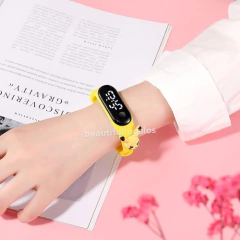 Imagen de Reloj Pulsera Táctil Digital Led Silicona Para Niños Y Niñas