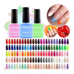 Kit X 16 Esmaltes Semipermanentes Top Coat Base Coat Primer